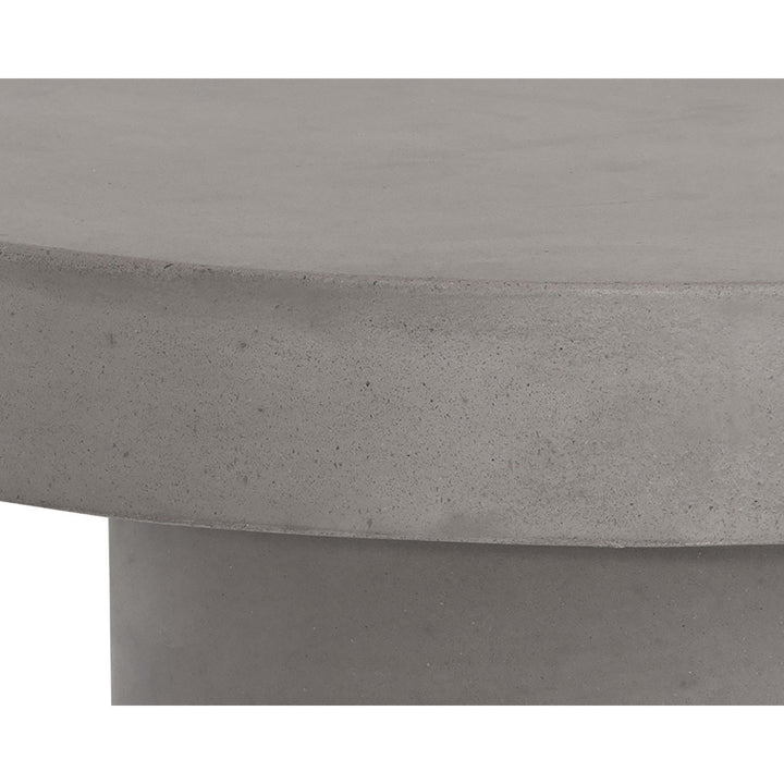 Kenton Pedestal Coffee Table AllModern Color: Gray