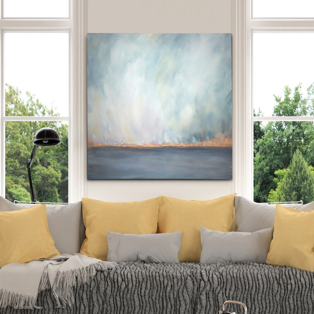 Journey Softly' Painting Highland Dunes Size: 40" H x 40" W x 1.5" D Format: Wrapped Canvas