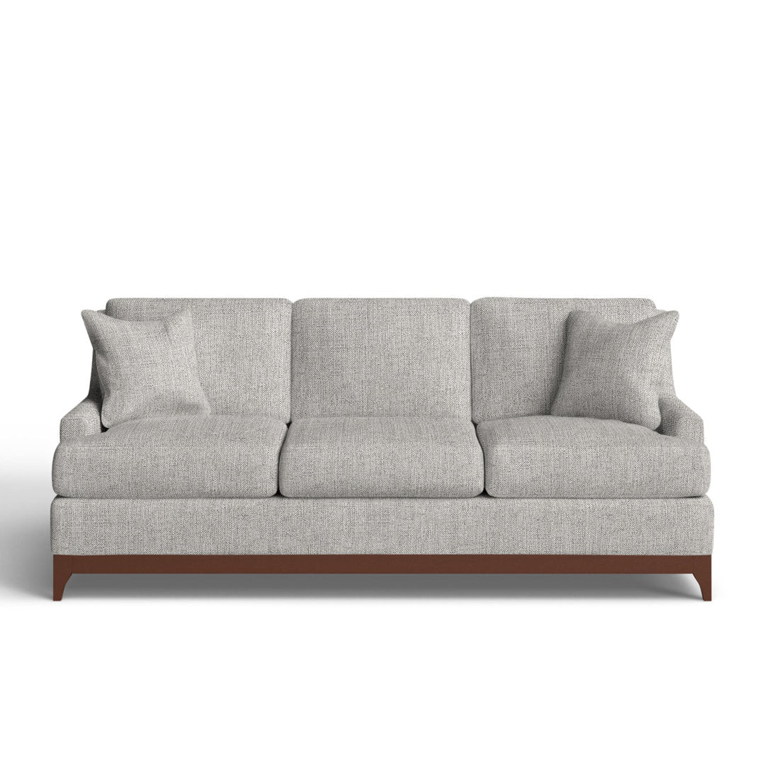 Madelyn 89" Recessed Arm Sofa Wayfair Custom Upholstery™ Fabric: Cast Silver Sunbrella®