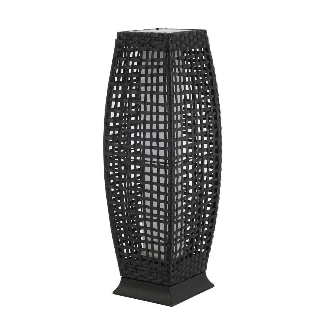 Black Low Voltage Solar Powered Integrated LED Pathway Light Baner Garden Size: 8.3" W x 8.3" D x 25" H