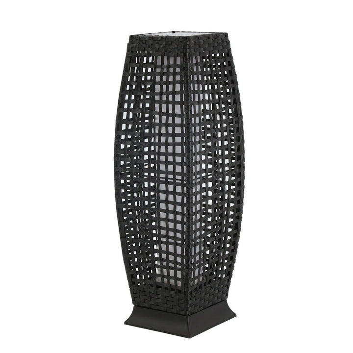 Black Low Voltage Solar Powered Integrated LED Pathway Light Baner Garden Size: 8.3" W x 8.3" D x 25" H