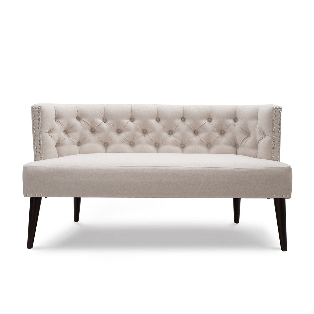 Arborglen 56" Armless Settee House of Hampton® Upholstery Color: Sky Neutral Beige