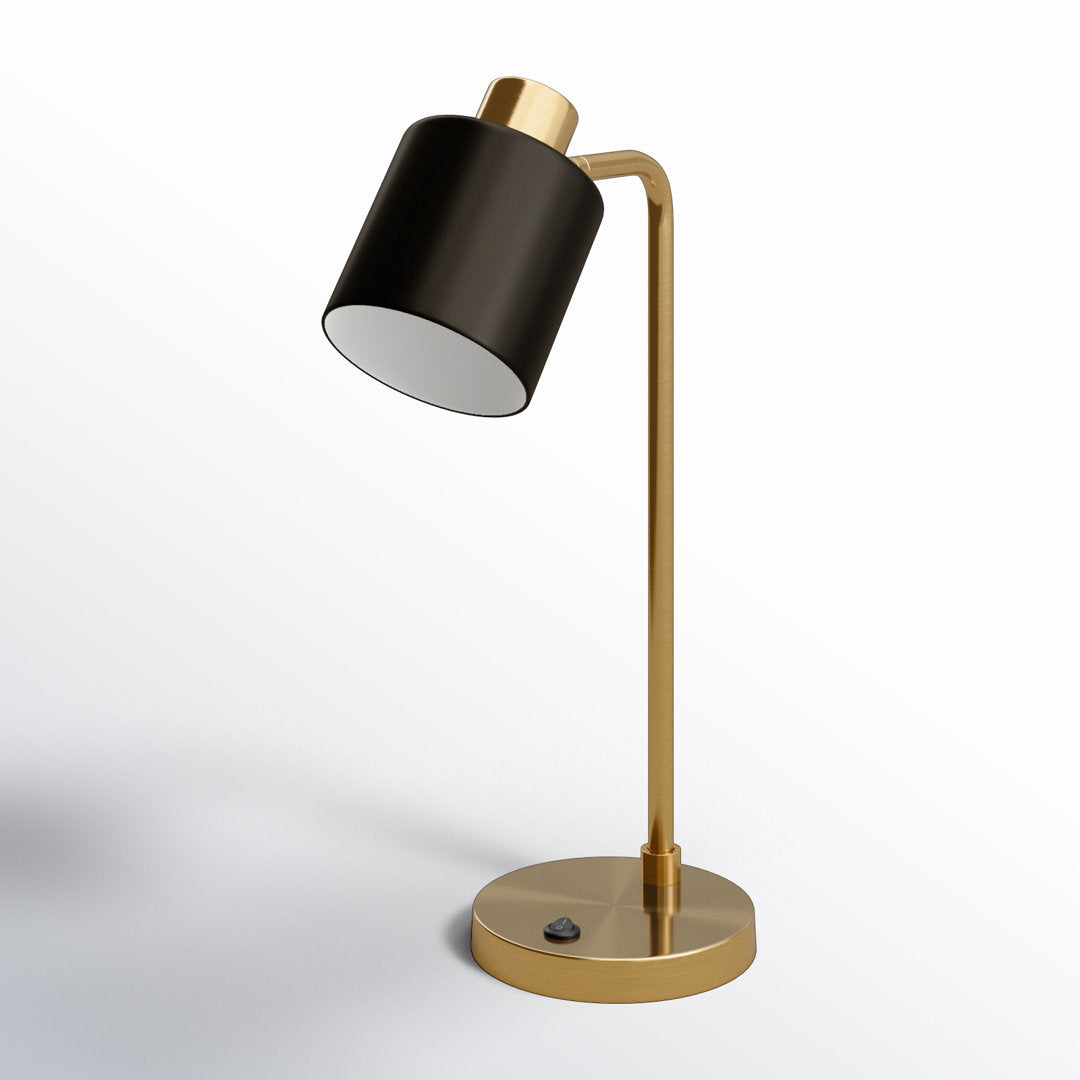 Khambrel 21" Desk Lamp Ivy Bronx Base Finish: Brass