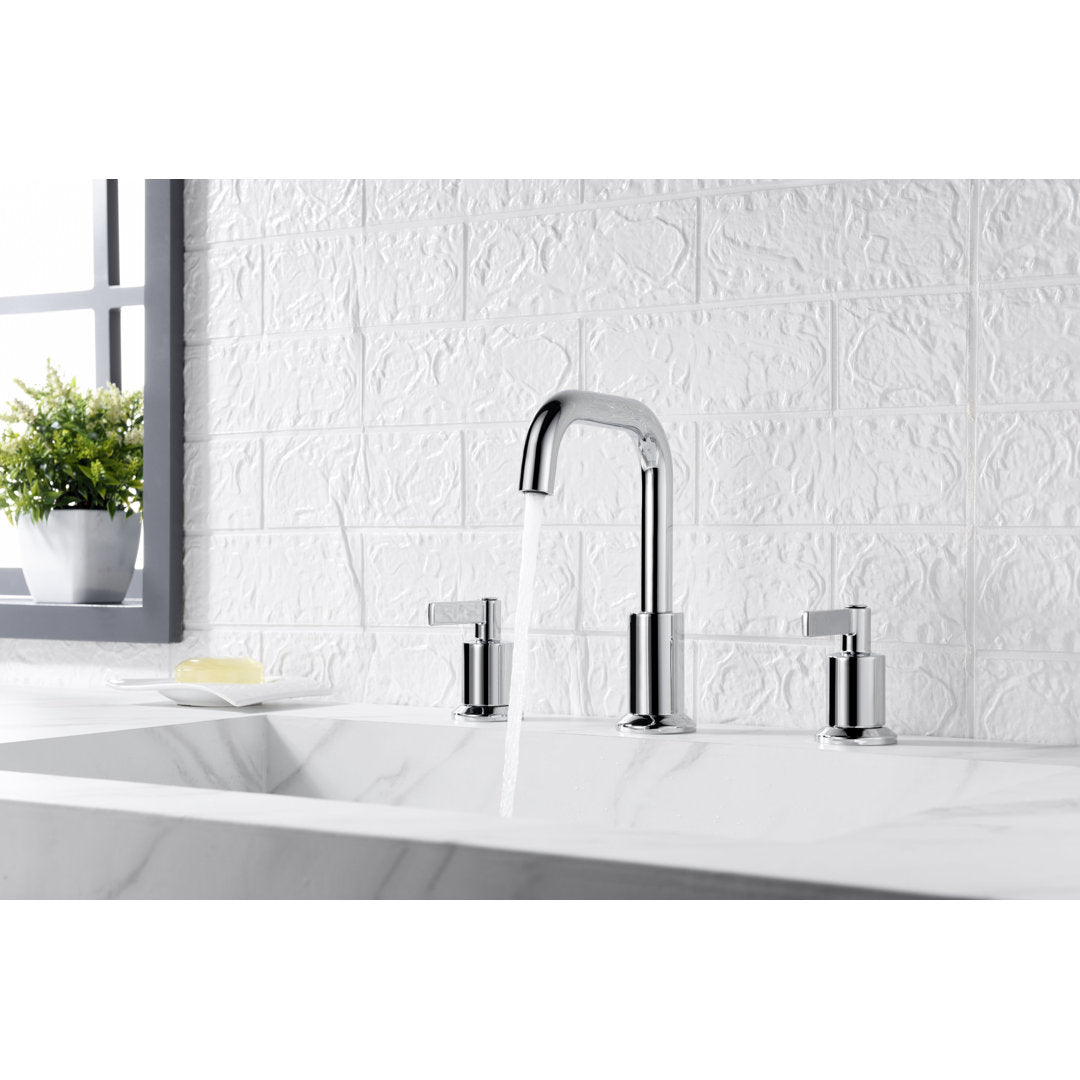 Kree Widespread Bathroom Faucet with Drain Assembly Ultra Faucets Finish: Polished Chrome