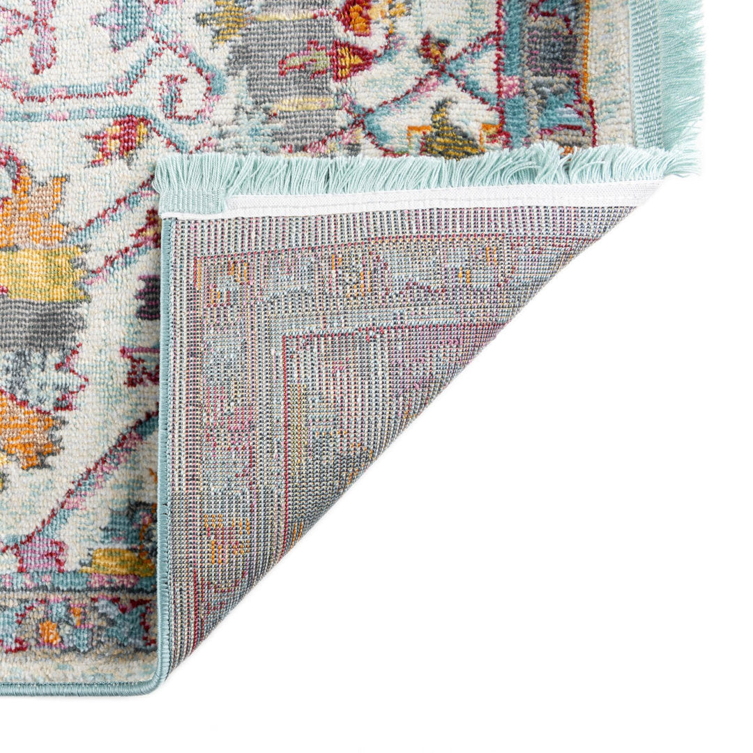 Haefner  Floral Orange/Gray/Blue Area Rug Langley Street® Rug Size: Runner 2'7" x 12'