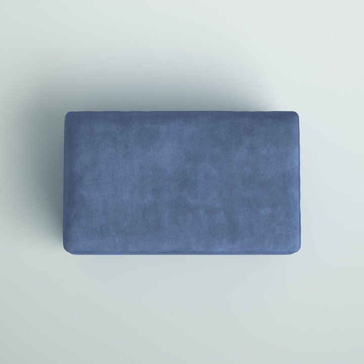 Keedah 40.5" Wide Rectangle Standard Ottoman Latitude Run® Upholstery Color: Navy