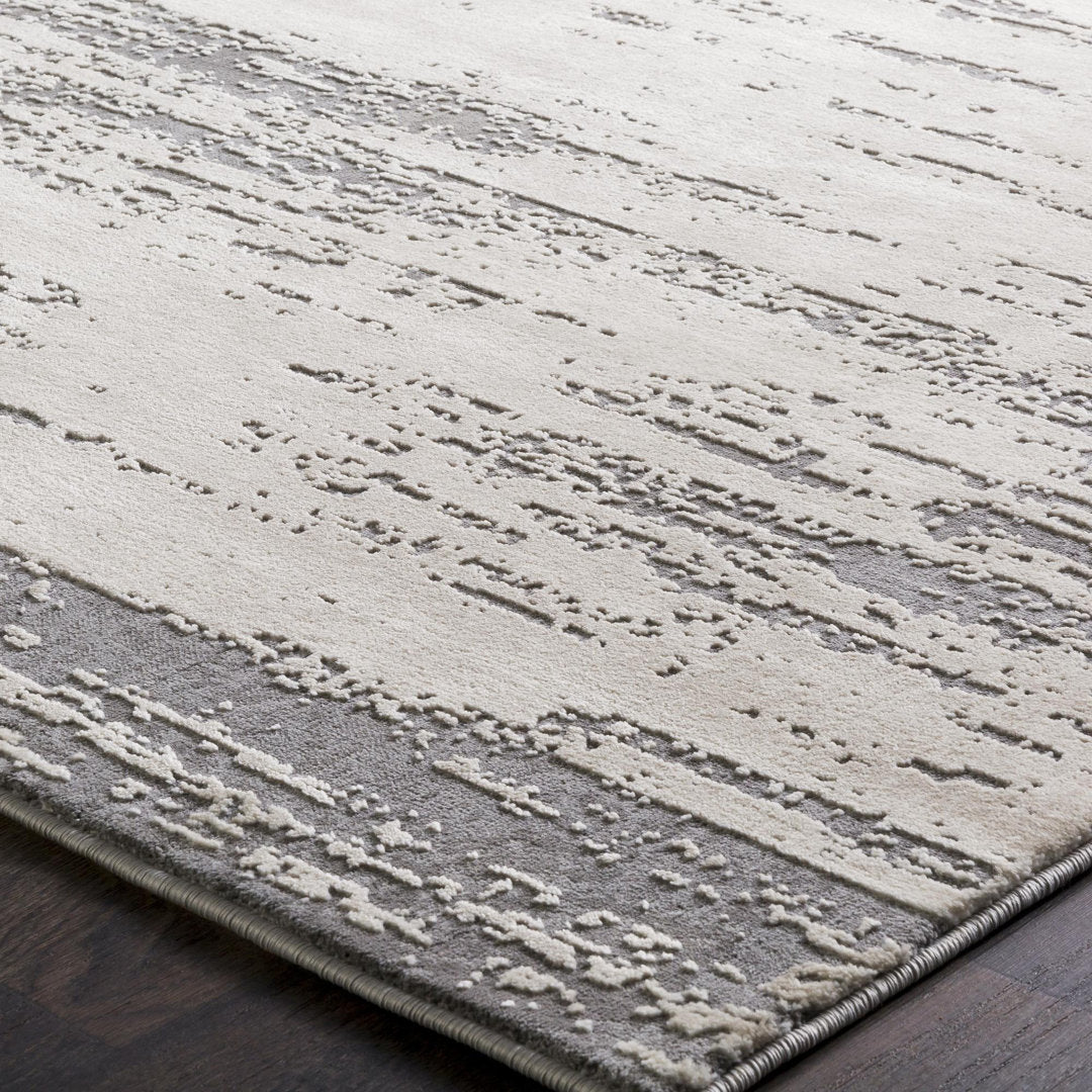 Bridgeton Abstract Gray/Khaki Area Rug Greyleigh™ Rug Size: Runner 2'7" x 10'