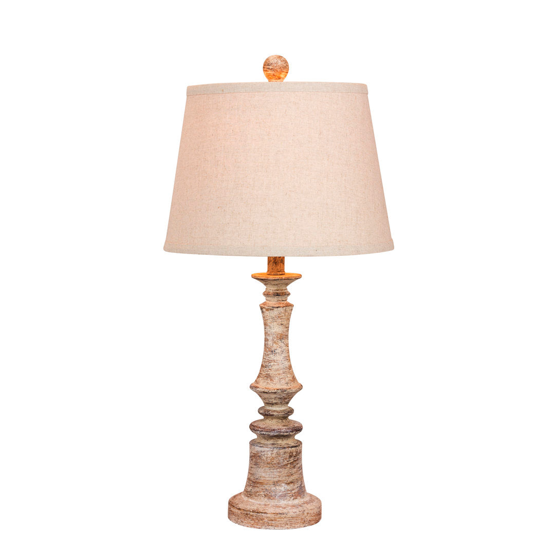 Roxann 27" Table Lamp Ophelia & Co. Base Color: Beige, Shade Color: Oatmeal
