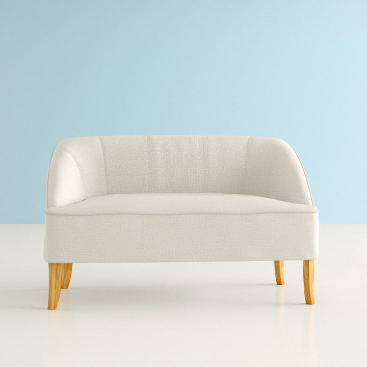 Baban 49.75" Recessed Arm Loveseat George Oliver Upholstery Color: Beige