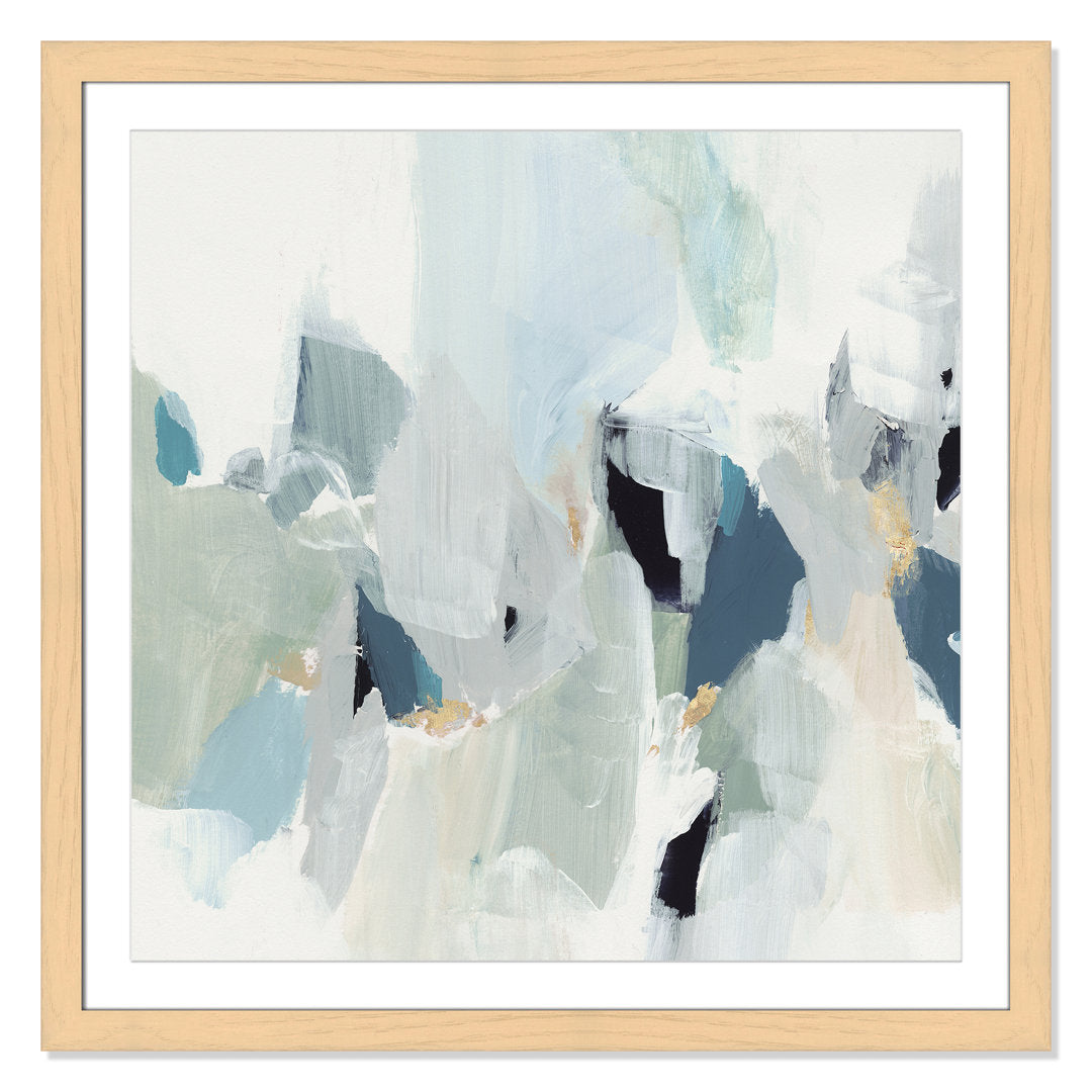 Little Talks II by Isabelle Z - Picture Frame Print on Canvas Casa Fine Arts Size: 37.5" H x 37.5" W x 1.25" D Format: Natural Picture Framed Paper