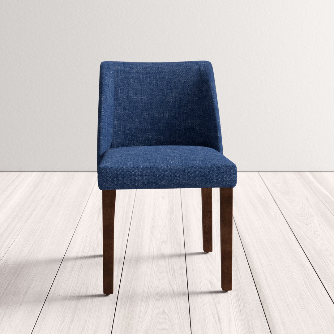 Didmarton Linen Side Chair (Set of 2) Zipcode Design™ Upholstery Color: Blue Linen