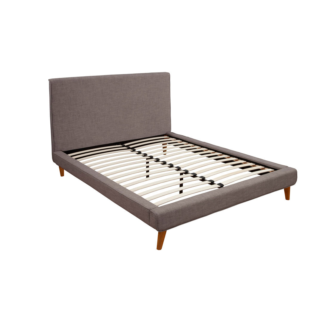 Williams Upholstered Bed AllModern Color: Dark Gray Size: Full