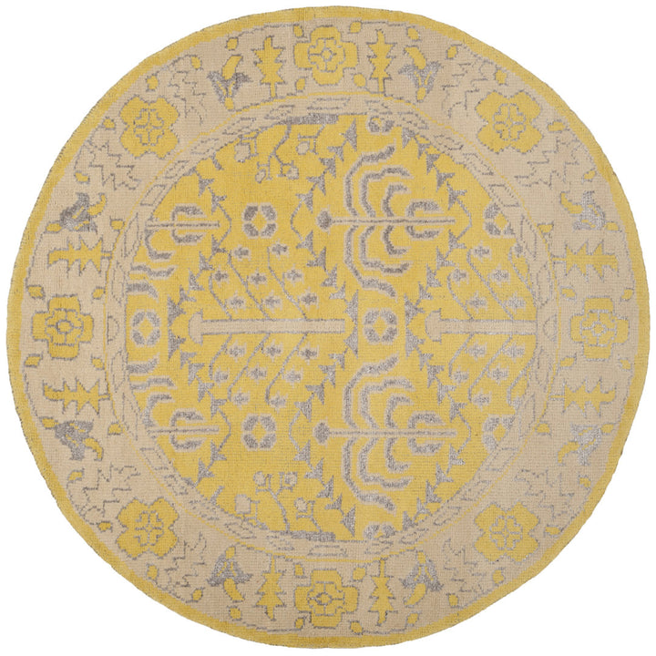 Brownsburg Stone Wash Hand Knotted 55% Wool, 10% Viscose, 35% Cotton Oriental Rug Bungalow Rose Rug Size: Round 6'