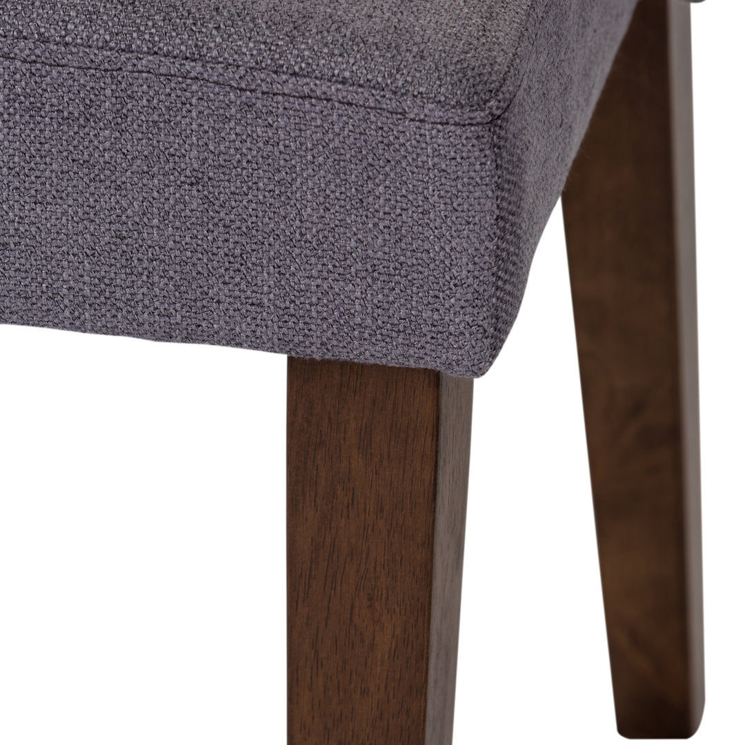 Didmarton Linen Side Chair (Set of 2) Zipcode Design™ Upholstery Color: Gray Linen