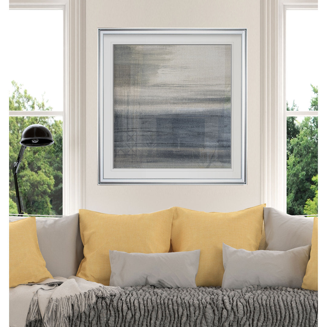 Weathered II - Picture Frame Print Beachcrest Home™ Frame Color: Silver Framed Size: 23" H x 23" W x 1.5" D