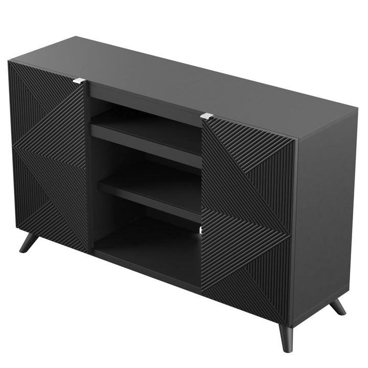 Baldewijn TV Stand for TVs up to 65" Wade Logan® Color: Black