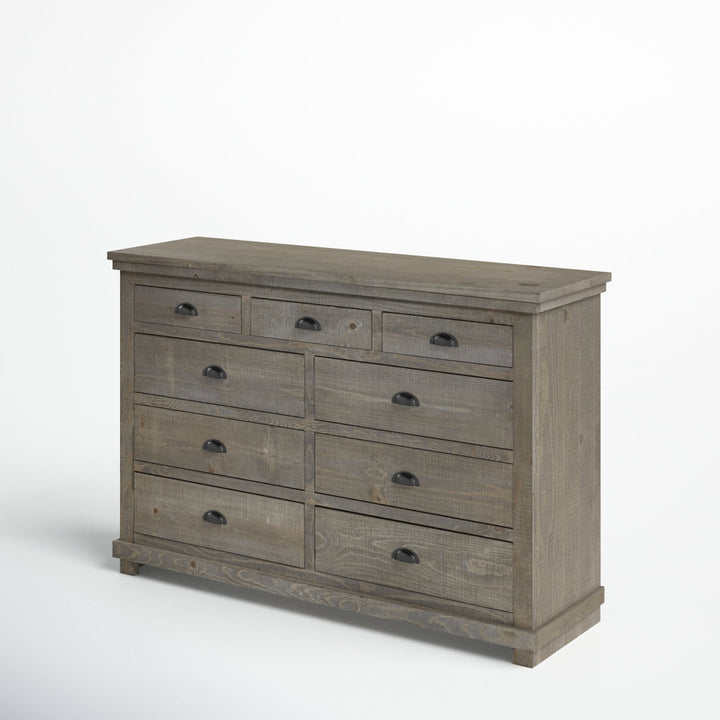 Wolferstorn 9 Drawer 64" W Dresser Birch Lane™ Color: Weathered Gray