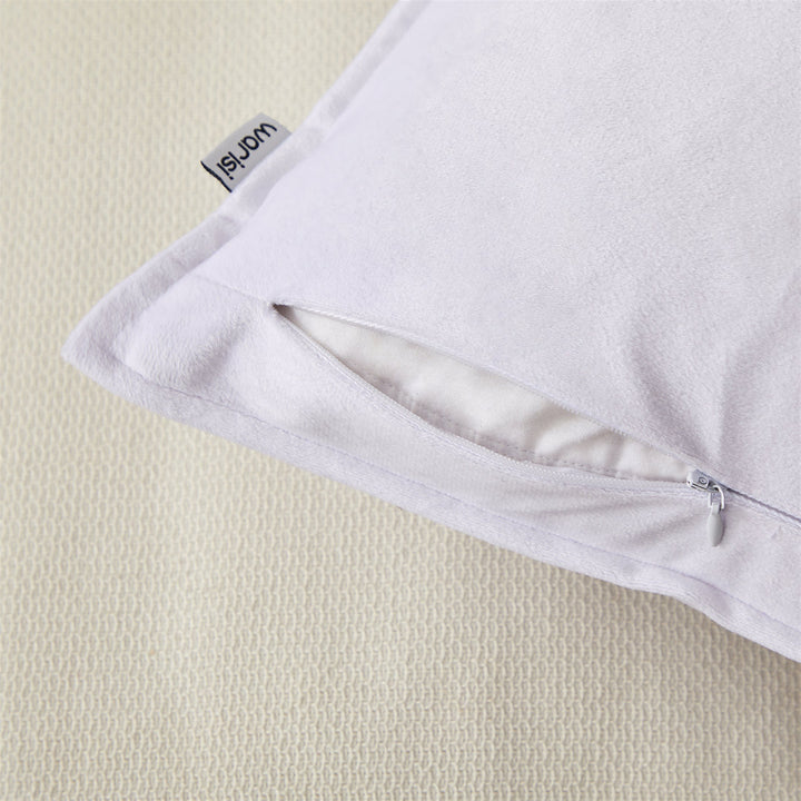 Square Velvet Pillow Cover & Insert WARISI Color: Violet Size: 16" H X 16" W x 5" D