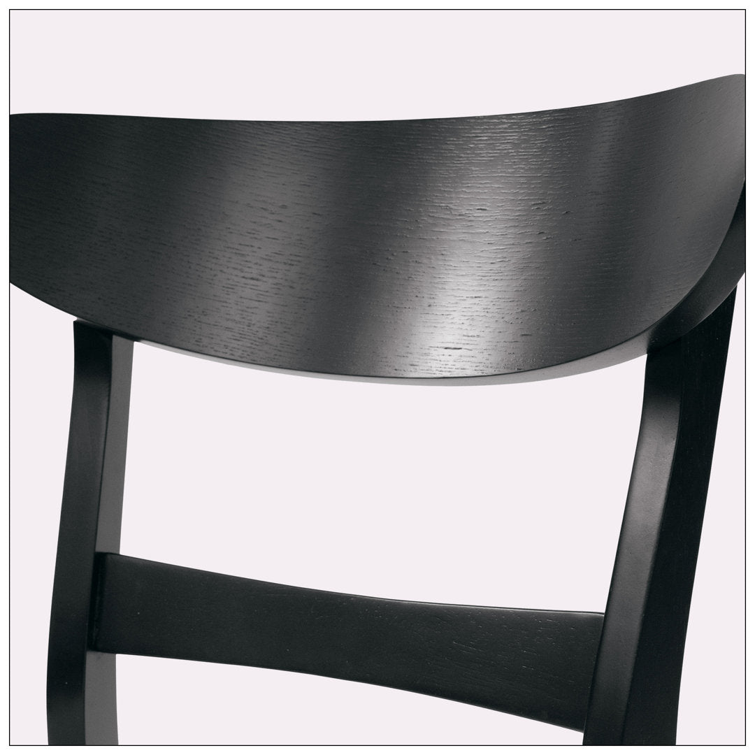 Cambrielle Upholstered Side Chair (Set of 2) Wade Logan® Frame Color: Black, Upholstery Color: Light Beige
