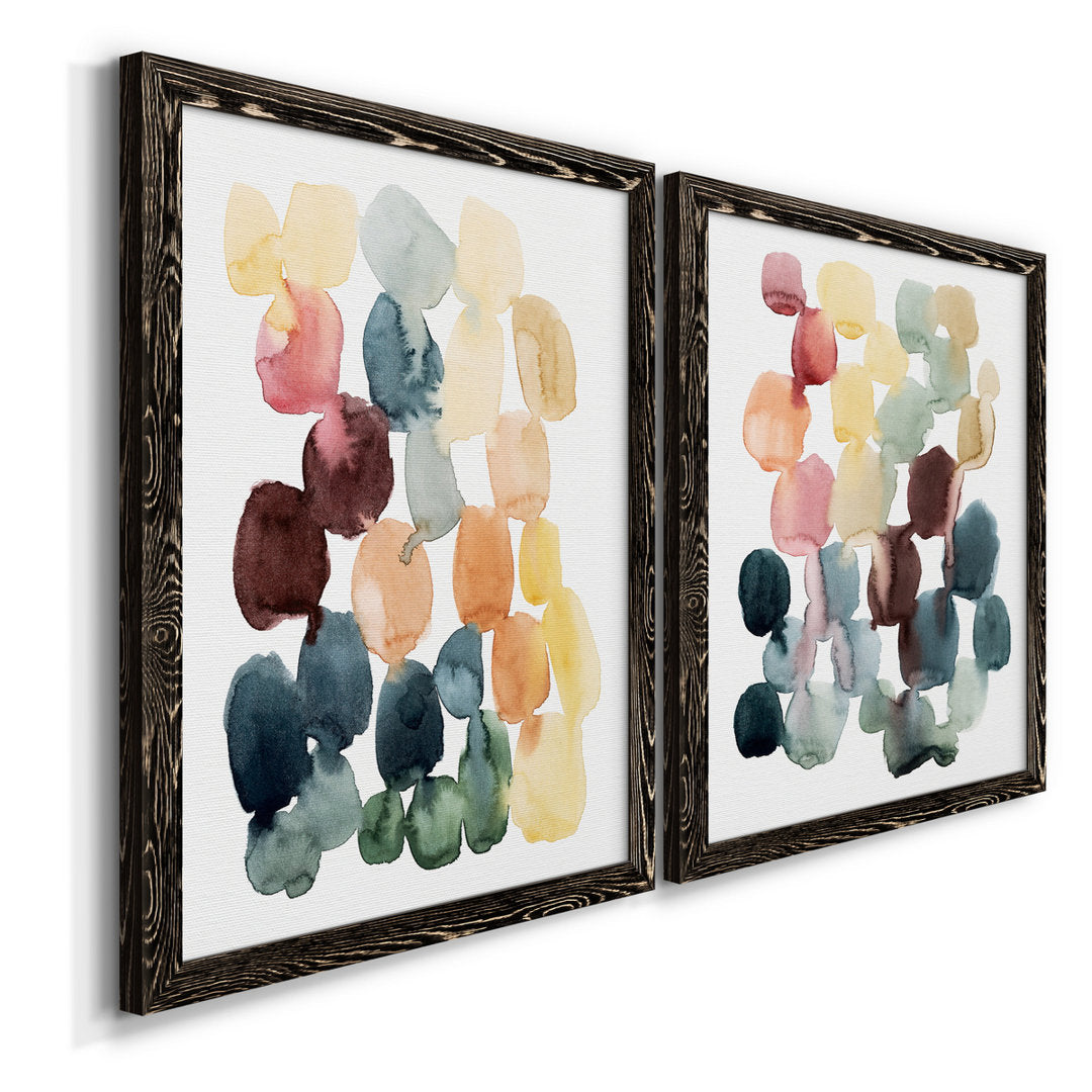 Desert Stones I - 2 Piece Picture Frame Painting Set on Canvas Wade Logan® Size: 43.5" H x 31.5" W x 1" D" Format: Black Framed Canvas