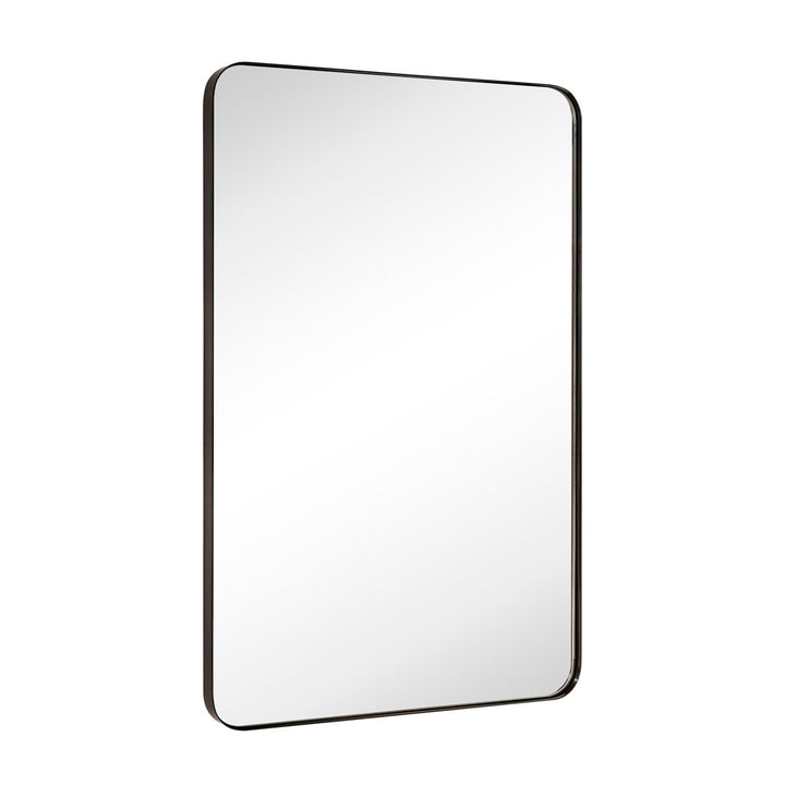 Kengston Modern & Contemporary Rectangular Bathroom Vanity Mirrors 17 Stories Size: 36" x 24" Finish: Oil Rubbed Bronze