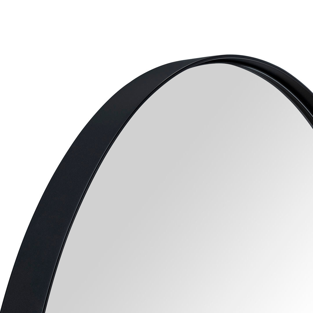 Javell Bathroom Mirror Ebern Designs Size: 36" x 24" Finish: Matte Black