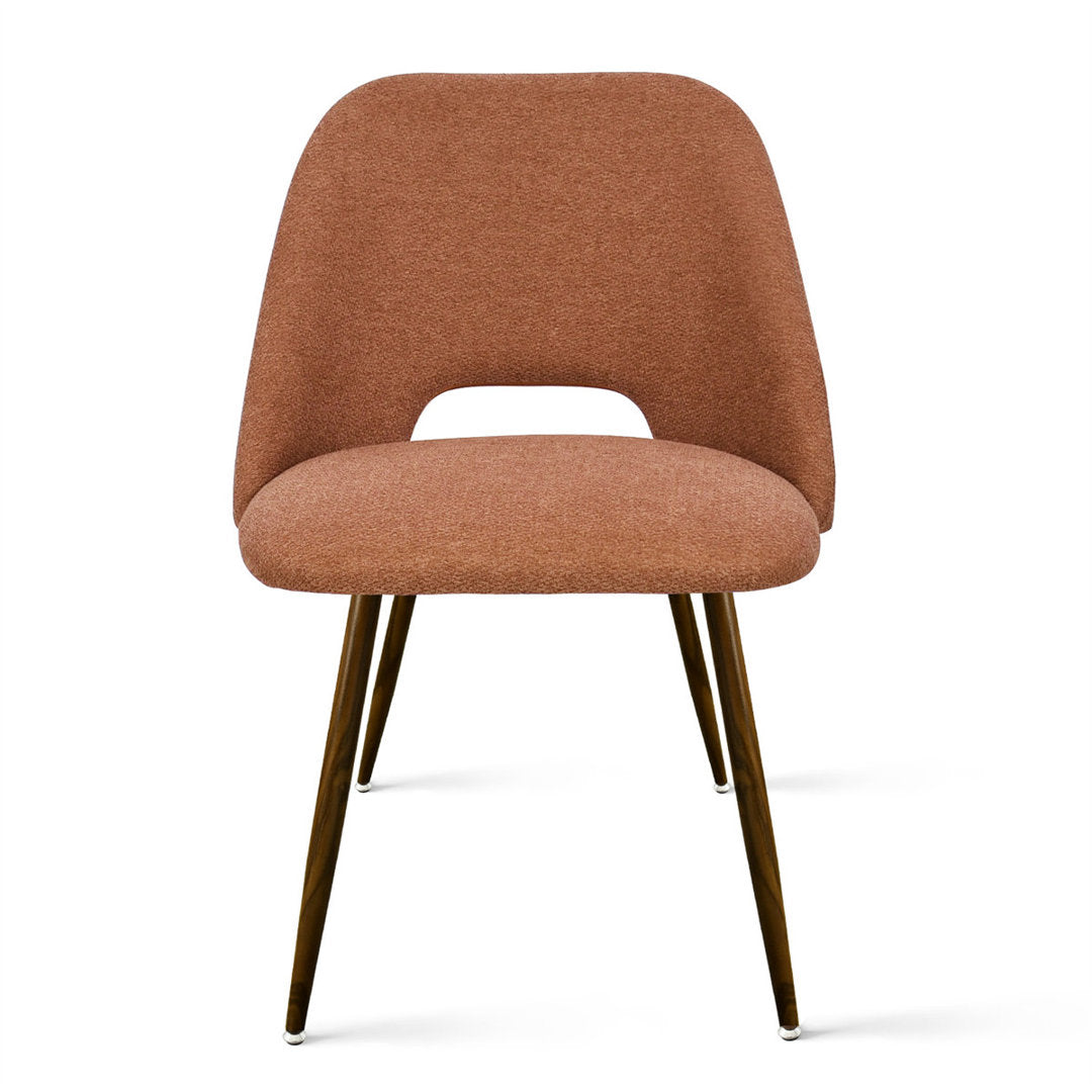 Aunnika Upholstered Walnut Dining Chairs, Set Of 4 (Set of 4) Wade Logan® Upholstery Color: Terra