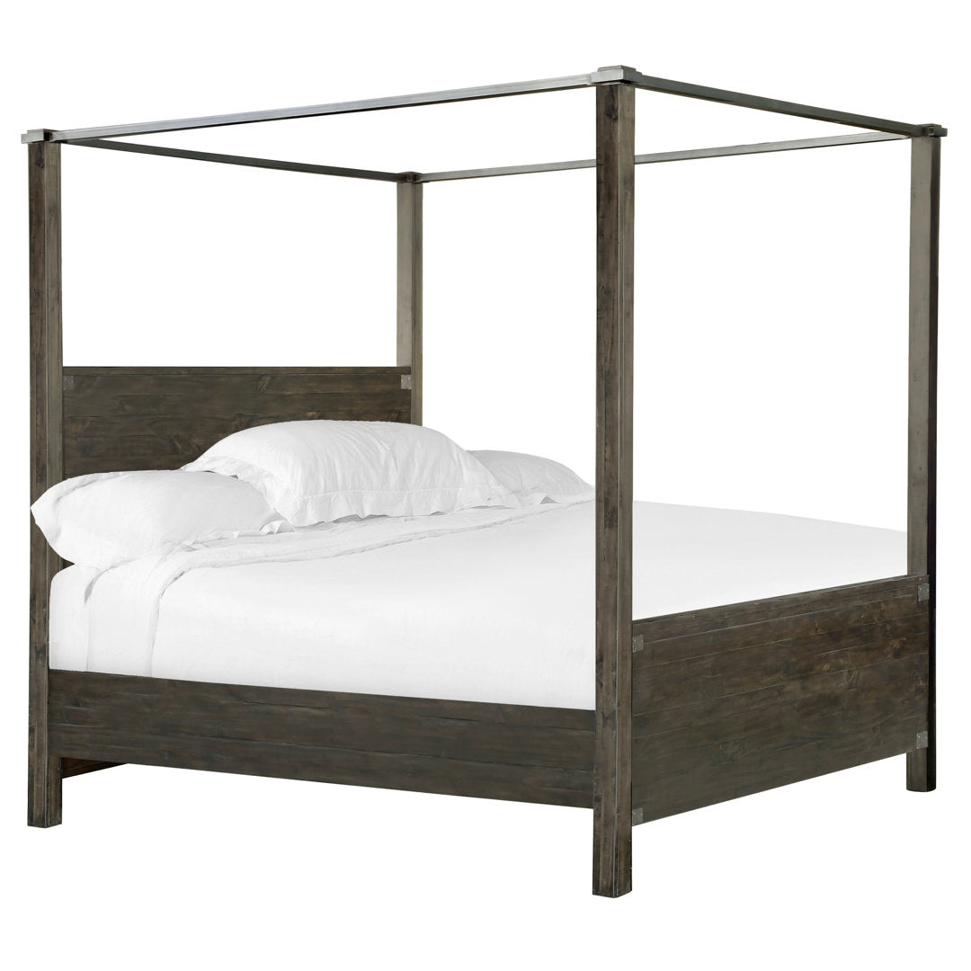 Breezewood Canopy Bed Birch Lane™ Size: Queen