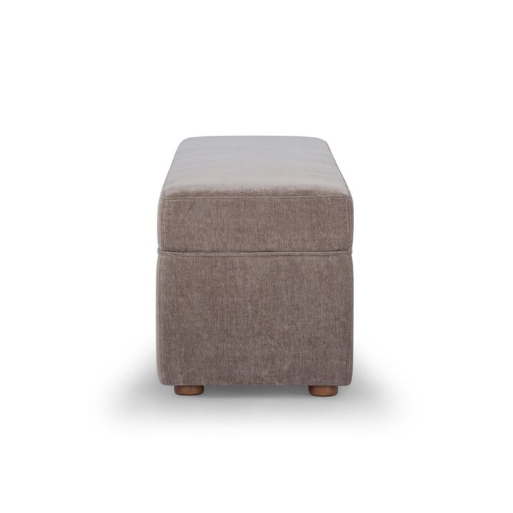 Mel MD 30, Storage Bench AllModern Upholstery Color: Honeycomb Walnut Chenille