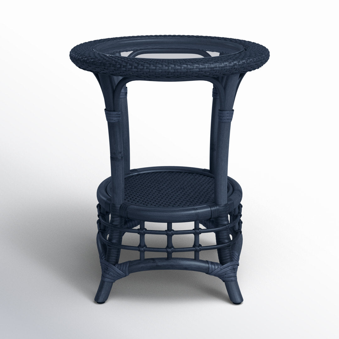Luca Chairside Table Birch Lane™ Color: Navy
