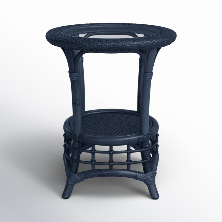 Luca Chairside Table Birch Lane™ Color: Navy