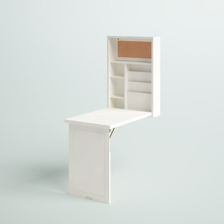 Ahian Floating Desk Latitude Run® Color: Antique White