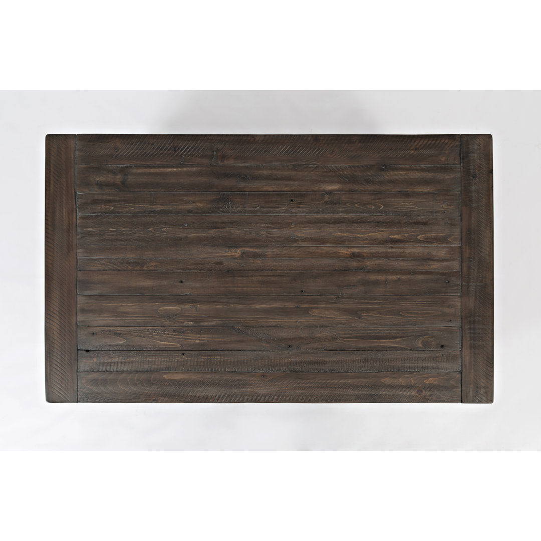 Solid Wood Coffee Table with Storage Sand & Stable™ Table Base Color: Brown