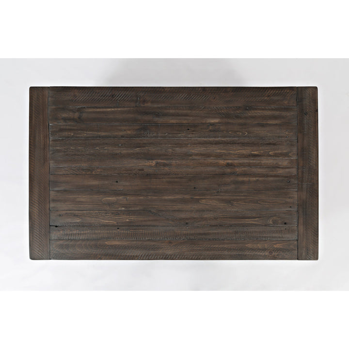 Solid Wood Coffee Table with Storage Sand & Stable™ Table Base Color: Brown