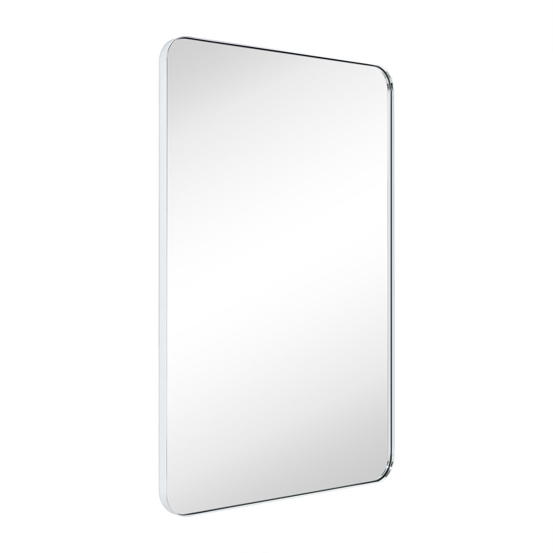 Kengston Modern & Contemporary Rectangular Bathroom Vanity Mirrors 17 Stories Size: 36" x 24" Finish: Chrome