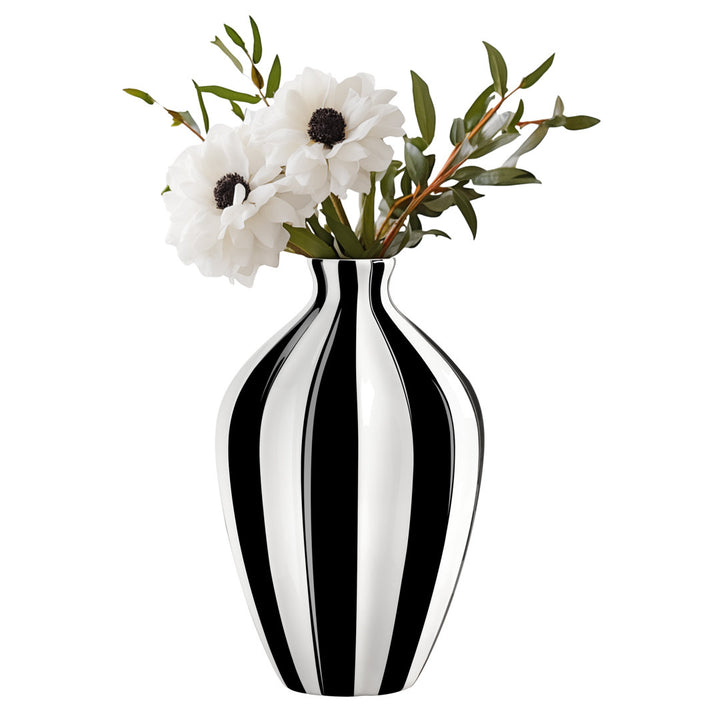 Gelb Black/White Ceramic Table Vase Orren Ellis