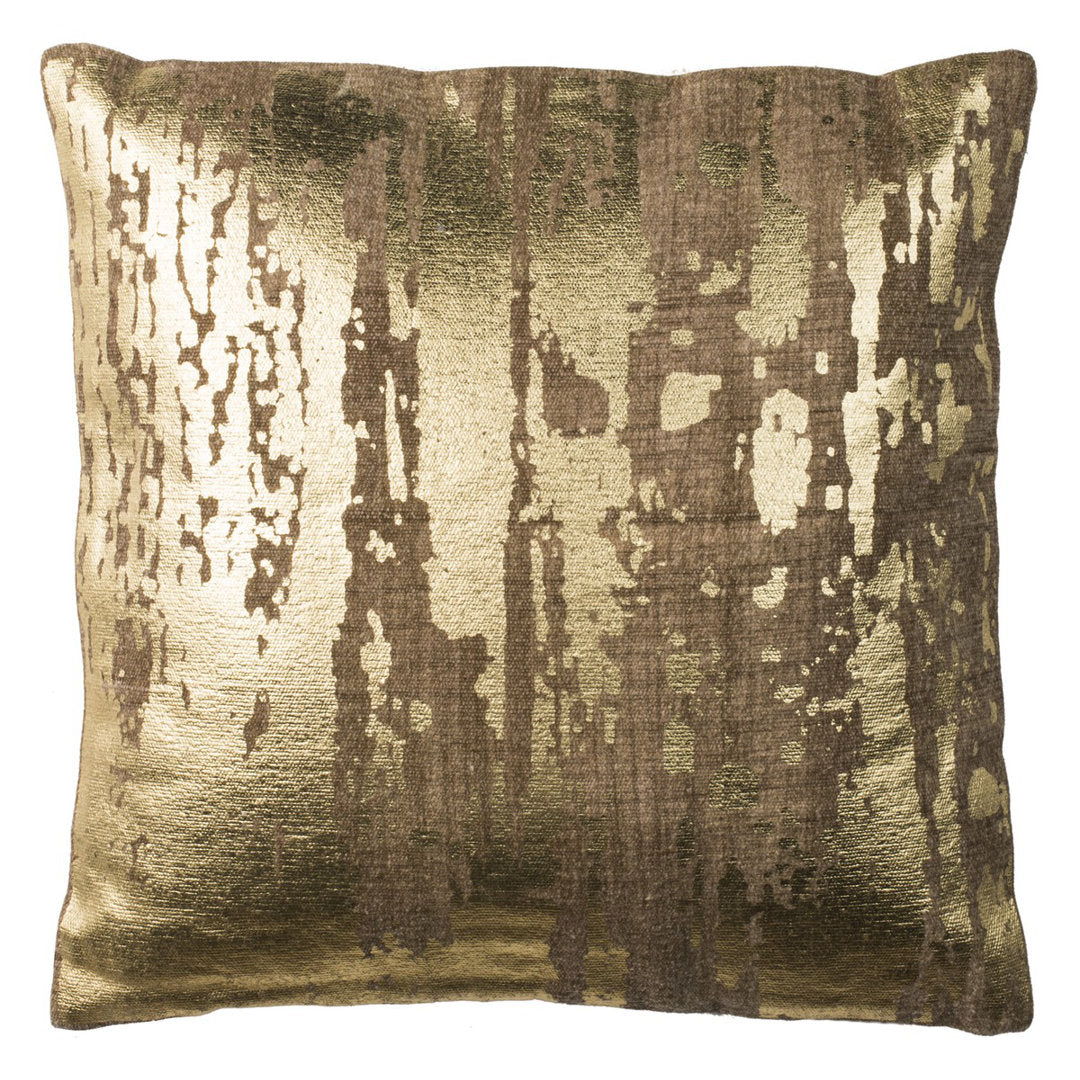 Cuaron Metallic Splatter Cotton Throw Pillow Safavieh