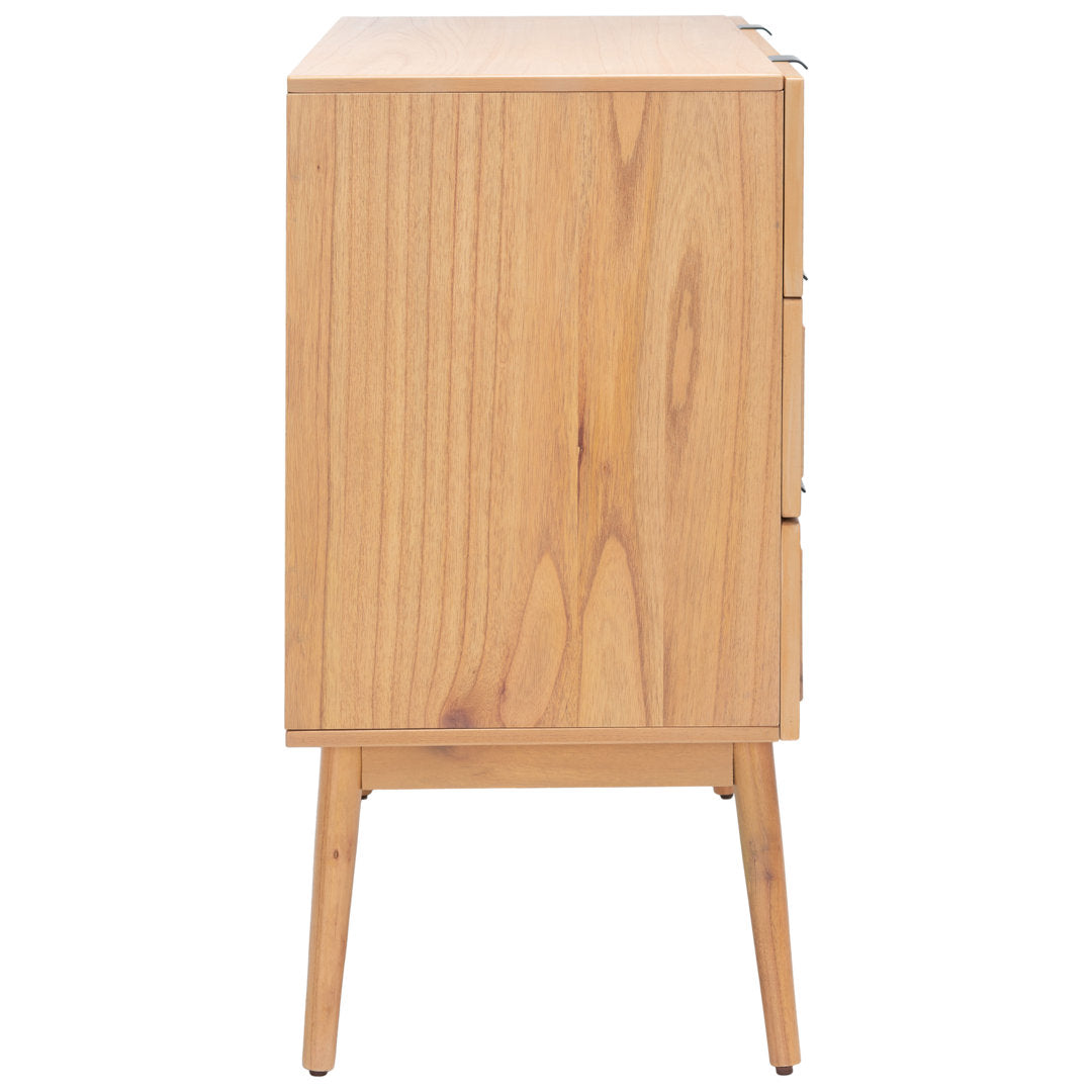 Keanu 3 Drawer 36" W Chest Sand & Stable™ Color: Brown