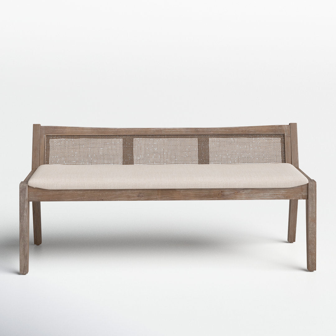 Donner Cane Back Cushioned Bench Joss & Main