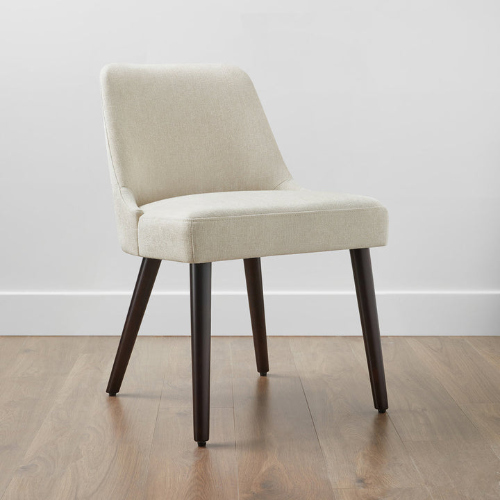 Brently Upholstered Dining Chair (Set of 2) Wade Logan® Upholstery Color: Cream