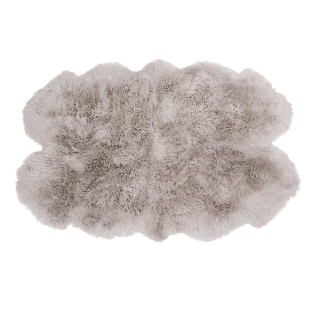 Kowal Sheepskin Area Rug in Chateau Gray Joss & Main Rug Size: Novelty 3'6" x 5'6"
