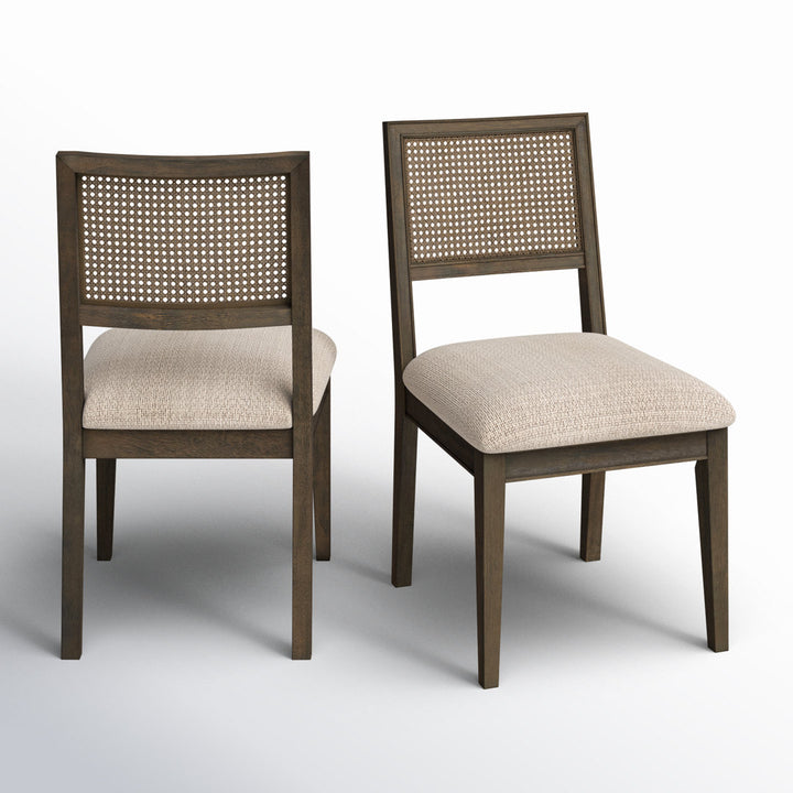 Centennial Cane Back Dining Side Chair (Set of 2) Kelly Clarkson Home Color: Brown