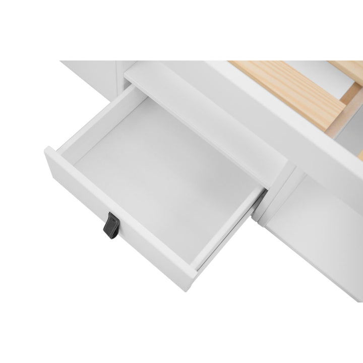 Pharr Low Profile Storage Platform Bed Latitude Run® Color: White Size: Full