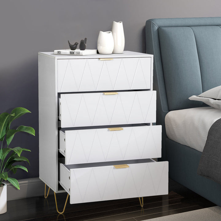 Marable 4 Drawer 23.6" W Chest Willa Arlo™ Interiors Color: White