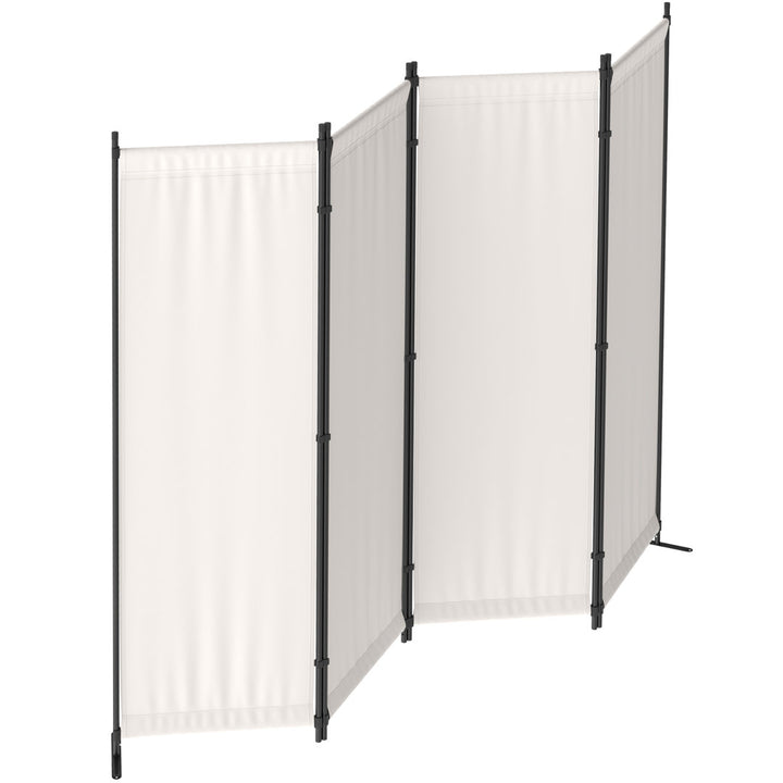 88" W x 67.5" H 4 - Panel Folding Room Divider Wade Logan® Color: White