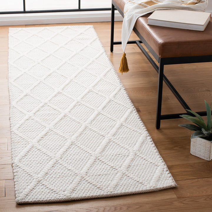 Krizal Hand Woven 70% Wool And 30% Viscose Geometric Rug Union Rustic Rug Size: Runner 2'3" x 14'