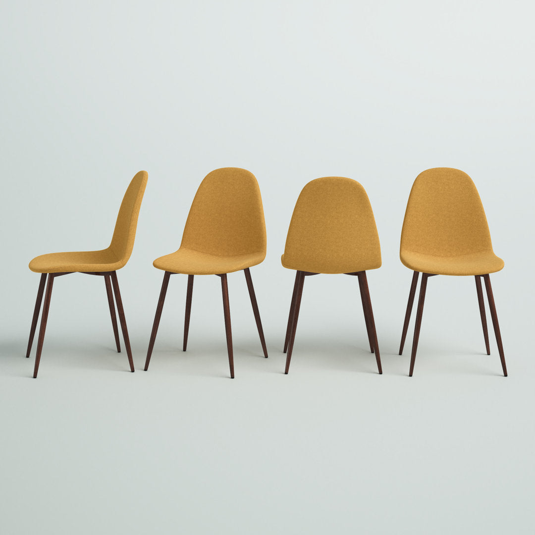 Axia Side Chair (Set of 4) Wade Logan® Upholstery Color: Mustard