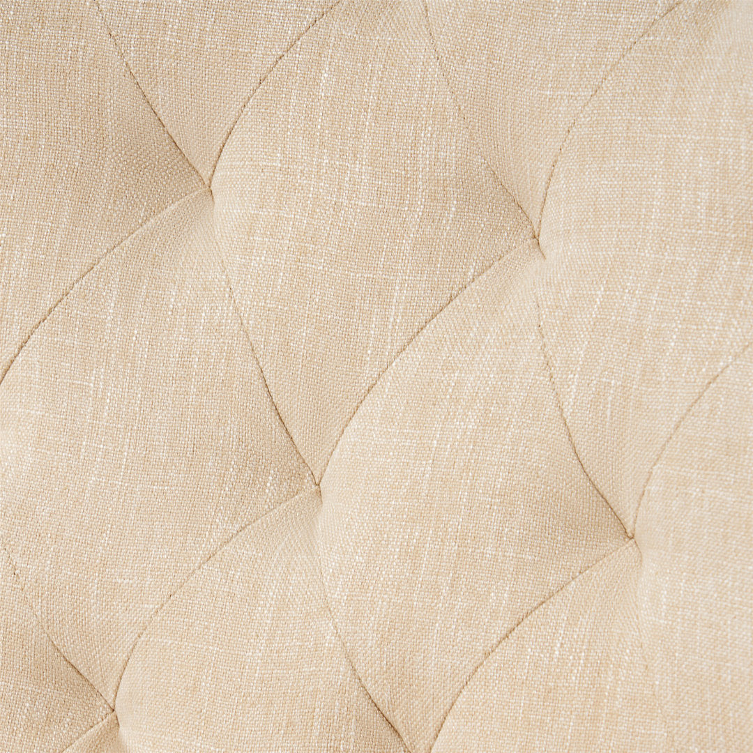 Losoto 91.44cm Wide Tufted Polyester Armchair Alcott Hill® Fabric: Light Beige Fabric