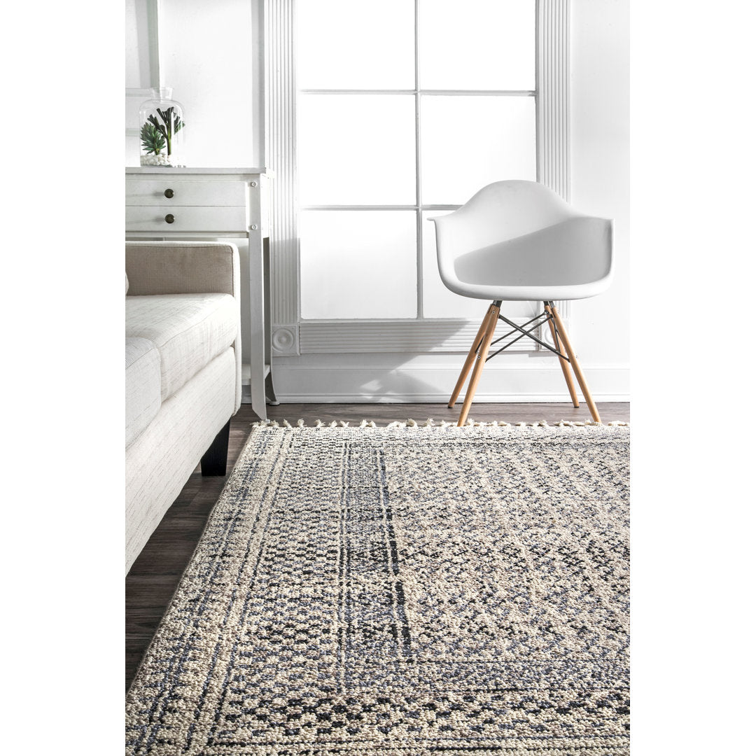 Gilleland Geometric Multi Gray Area Rug Langley Street® Rug Size: Rectangle 5' x 8'