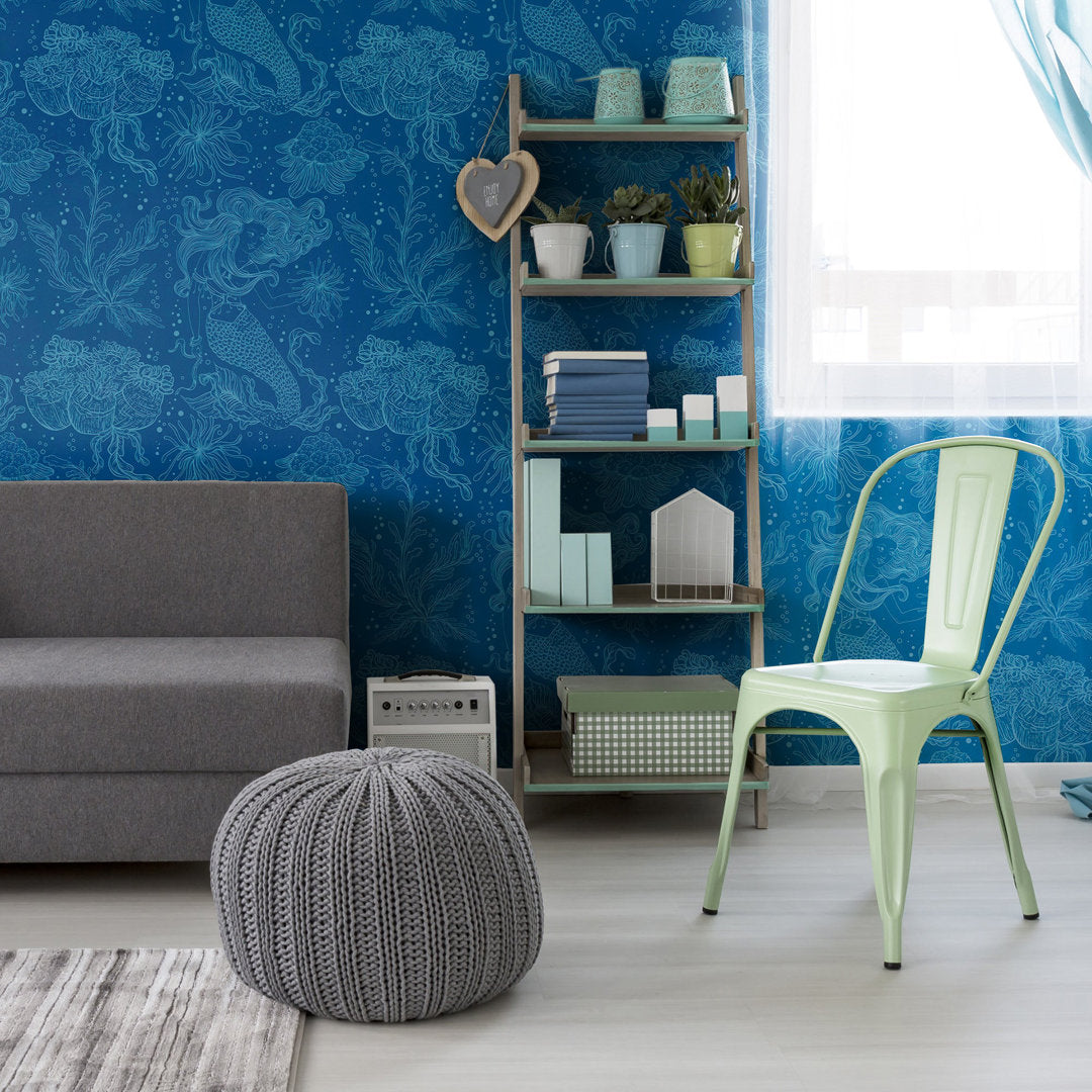 Stevenson Peel and Stick Wallpaper Panel Dovecove Size: 10.5' L x 2' W